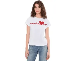 Футболка Elliott Lauren Heart's Desire с коротким рукавом и вышивкой в виде сердца