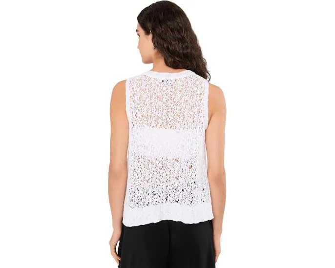 Топ Eileen Fisher Slub Jewel Neck из органического хлопка