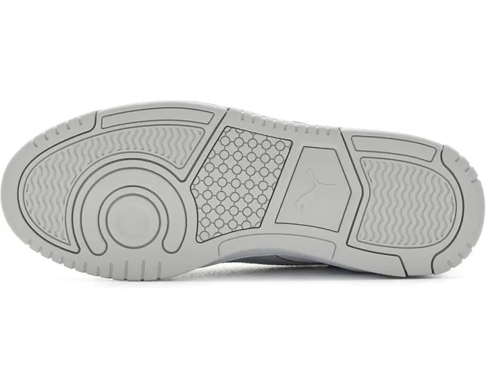 Кроссовки Puma Rebound Slam Lo Shoes с кожаным верхом в сером и белом цветах
