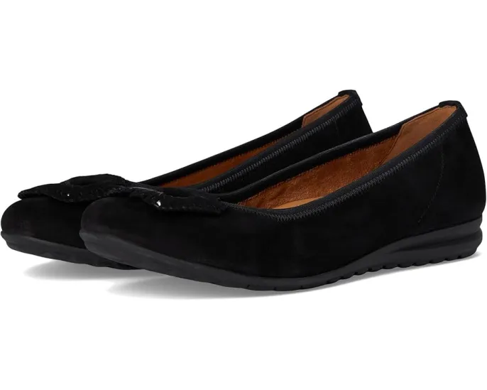 Балетки Gabor 62.623 из кожи на плоской подошве с резиновой подметкой