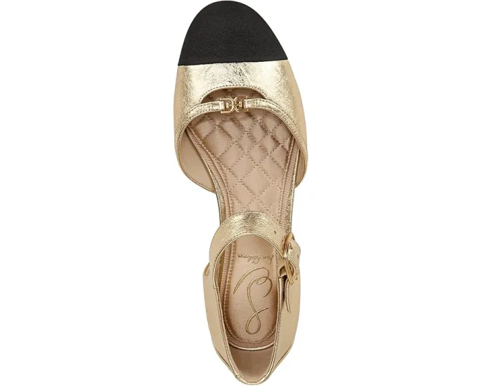 Балетки Rylie с контрастным каблуком и регулируемой пряжкой Sam Edelman