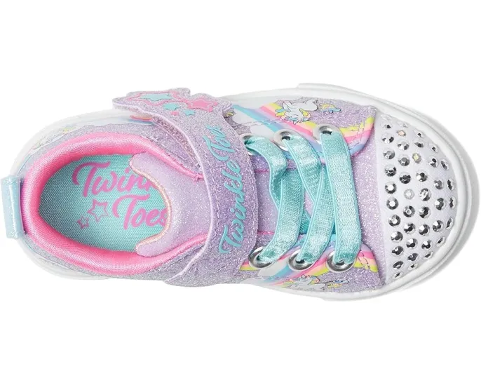 Детские туфли Skechers Twinkle Sparks 314809L с дизайном единорога и радуги