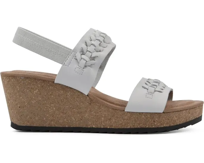 Сандалии White Mountain Pretreat на клиновидном каблуке с плетеными ремешками