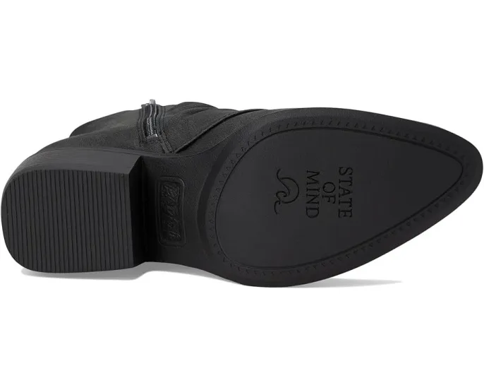 Ботильоны Riley Booties из искусственной замши с меховой отделкой