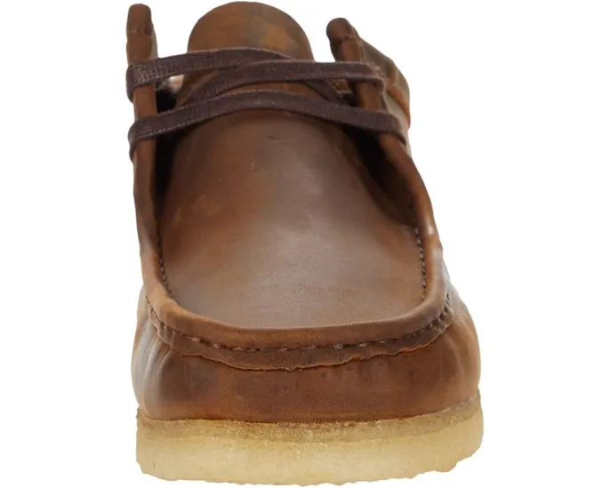 Мокасины Clarks Wallabee с кремовой подошвой для максимального комфорта