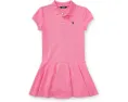 Платье-поло Polo Ralph Lauren Kids с коротким рукавом для старших детей из стрейч-хлопка