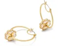 Серьги Heritage Bloom Hoops с цветочным мотивом и цирконием