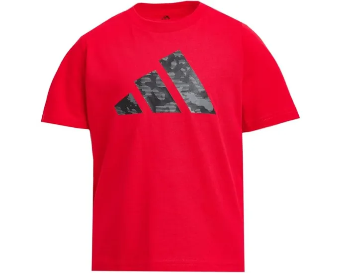 Детская футболка adidas с лентикулярным камуфляжным логотипом