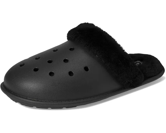 Домашние тапочки Crocs Classic Fuzz Scuff с искусственным мехом