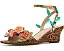 Босоножки Spenser Blue by Betsey Johnson с цветами и каблуком