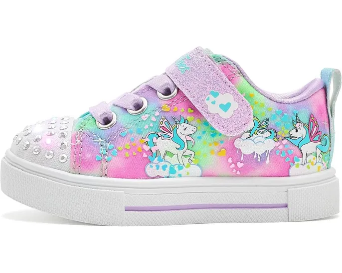 Детские кроссовки SKECHERS KIDS Twinkle Sparks с галактикой единорогов