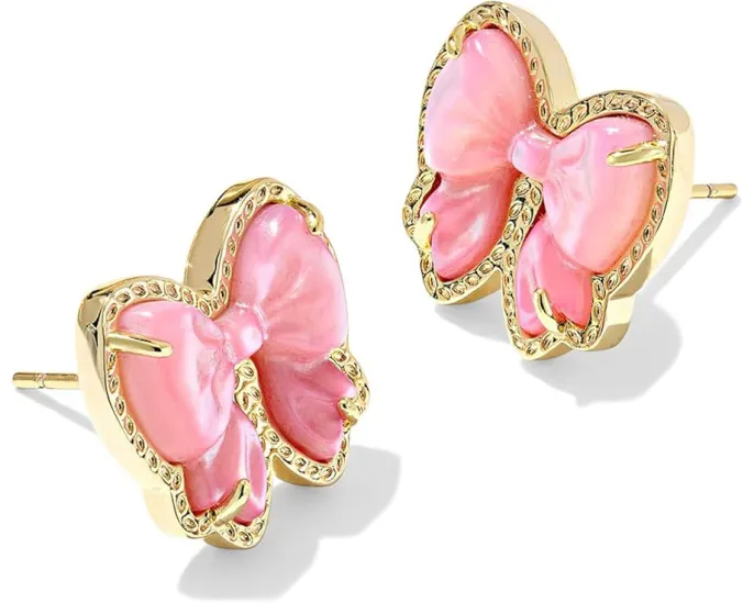 Kendra Scott Серьги Haley Bow Stud с бантом из перламутра