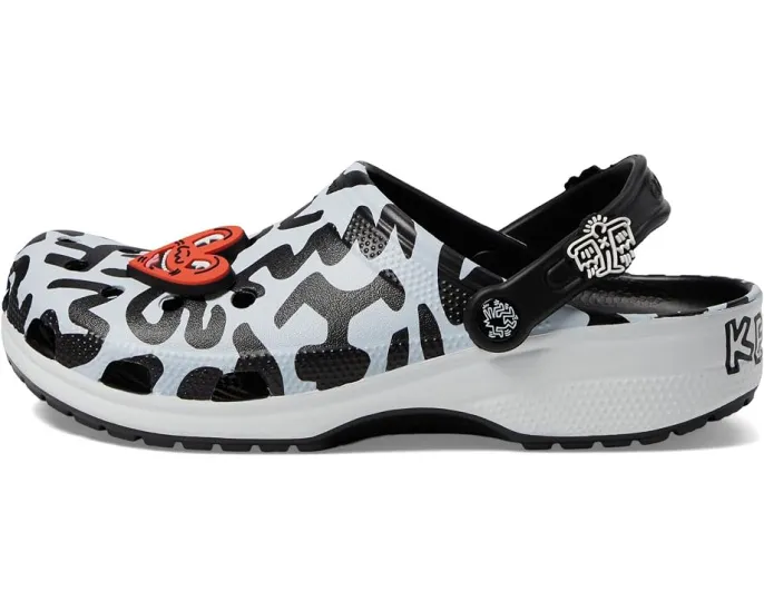 Сабо Crocs Haring Classic Clog с принтом Кита Харинга