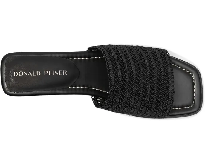 Сандалии Clodie на низком квадратном каблуке из замши Donald Pliner