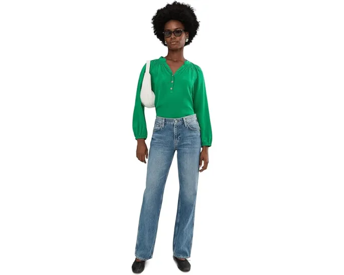 Блуза Lilly Pulitzer Elsa из шелкового крепдешина свободного кроя