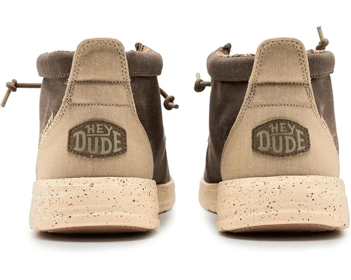 Слипоны Hey Dude Wally Mid Gripr Stretch Canvas с высоким голенищем
