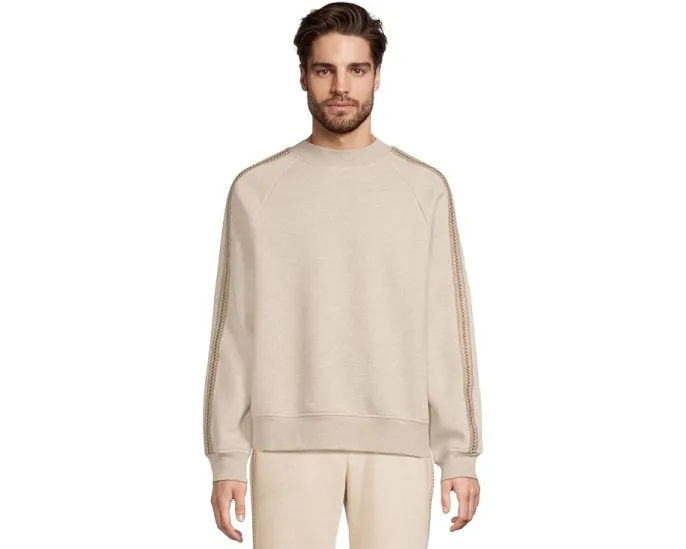 Свитшот UGG Tasman Crew Neck с тесьмой на рукавах из переработанного полиэстера