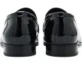 Florsheim Лоферы Tux Plain Toe Strap Slip-On в черном лаковом цвете