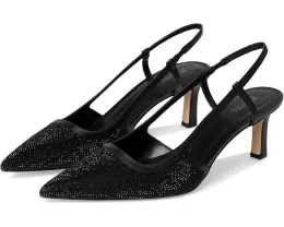 Туфли MICHAEL Michael Kors Alora Mid Sling с узором из зебрового страз и ремешком на щиколотке