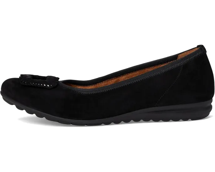 Балетки Gabor 62.623 из кожи на плоской подошве с резиновой подметкой