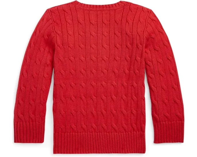 Свитер Polo Ralph Lauren для детей из хлопка с косой вязкой