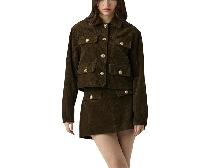 Жакет-рубашка Blank NYC из вельвета с накладными карманами