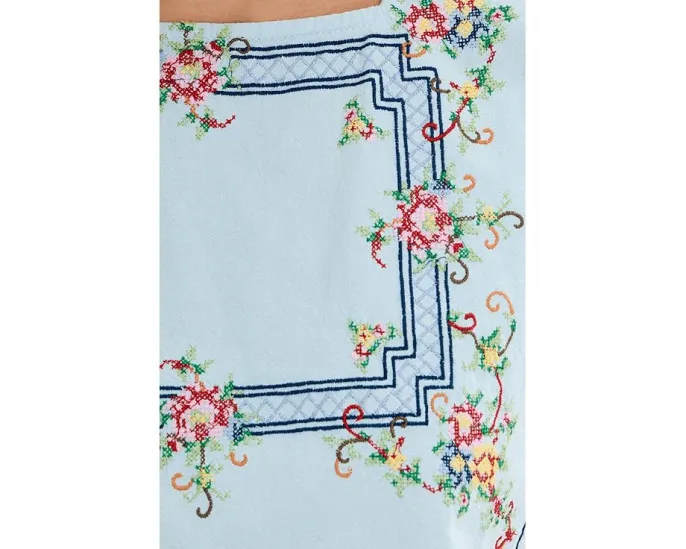 Кроп-топ Free People Garden Wall с вышивкой и открытыми боками