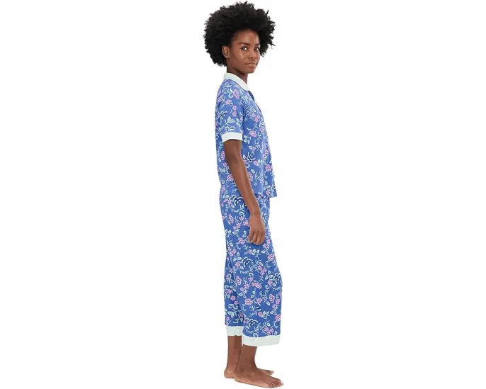 Пижамный комплект Karen Neuburger с капри и рукавом три четверти