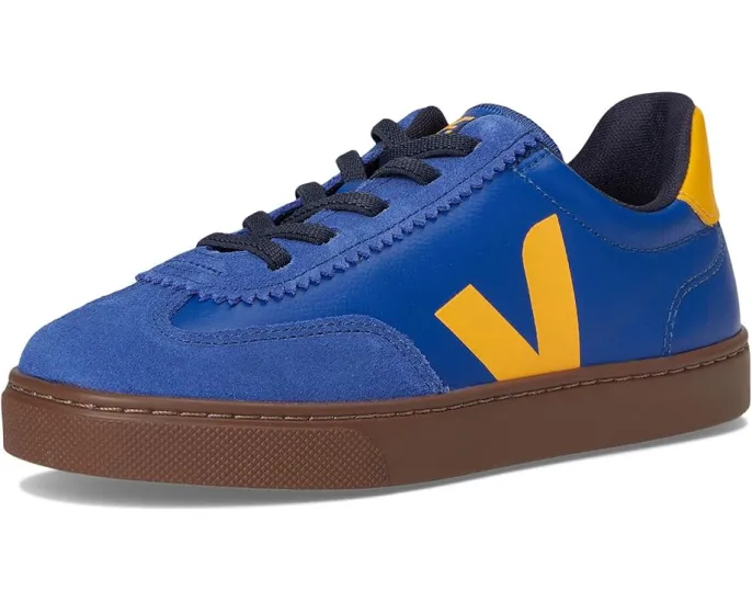 Детские кроссовки VEJA Kids Small Volley из гладкой кожи на шнуровке