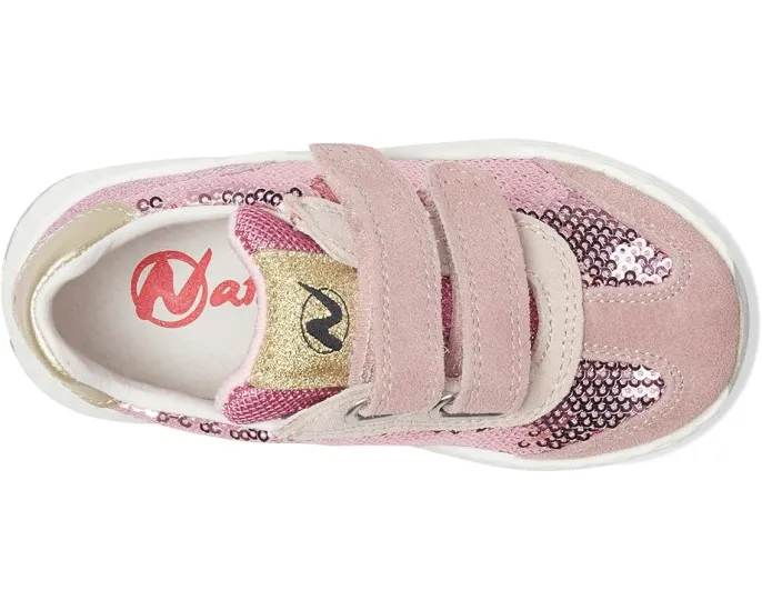 Детские кроссовки Naturino Jesko 2 VL с блестками и двумя застежками на липучке