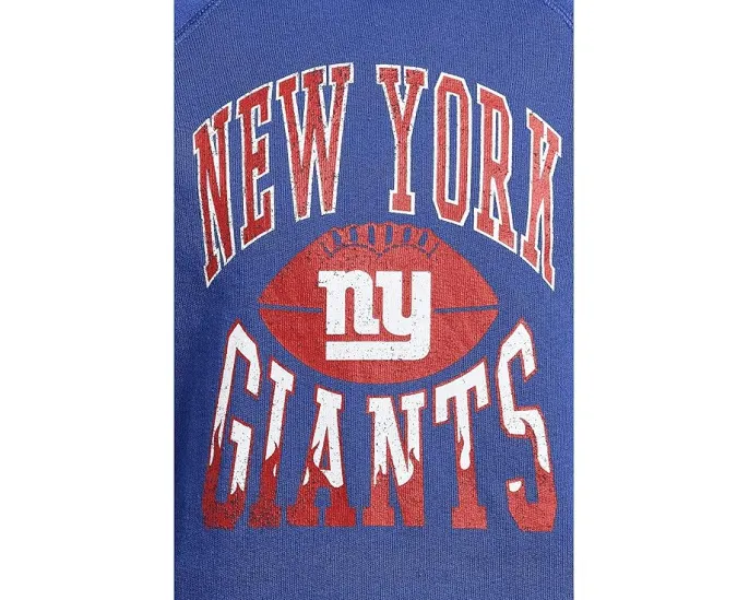 Толстовка NFL New York Giants реглан из флиса для детей Junk Food Clothing