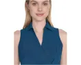 Calvin Klein платье миди с воротником и поясом на завязках