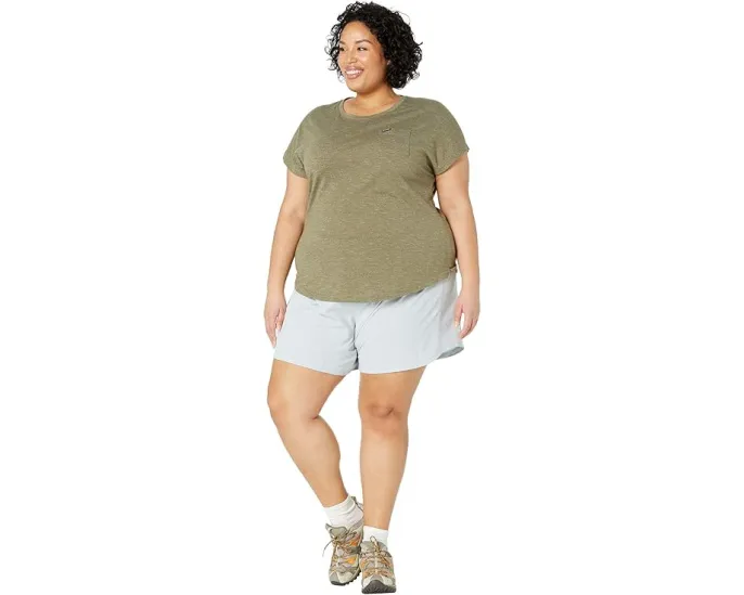 Шорты Columbia PFG Tamiami Plus Size с эластичным поясом и защитой от солнца UPF 50