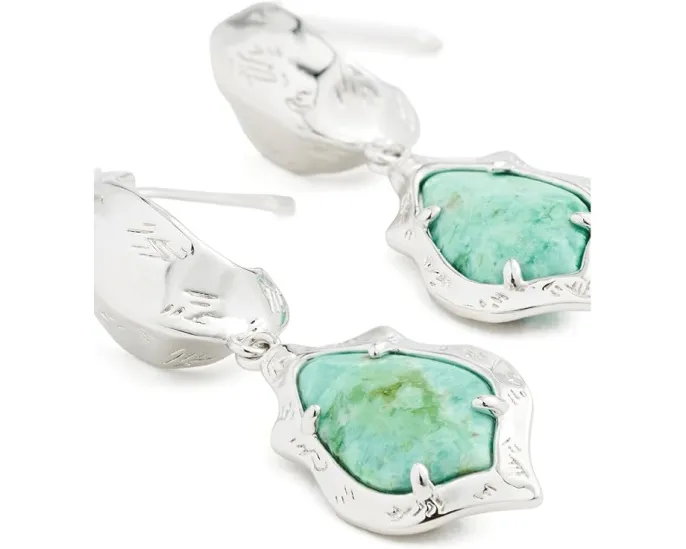 Серьги-гвоздики Kendra Scott Adriana с фигурной рамкой в виде ракушки