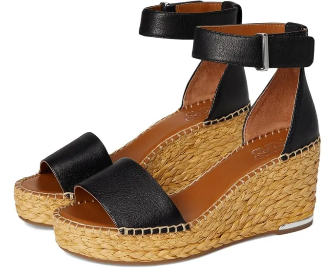 Босоножки на танкетке из рафии с ремешком на щиколотке Franco Sarto Clemens