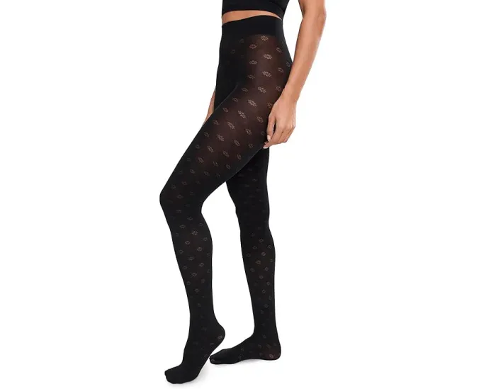 Колготки Wolford Daisy Cotton с цветочным узором и высоким содержанием хлопка