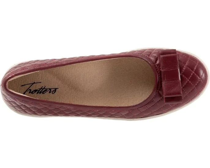 Балетки Trotters Anna с блеском темно-красные