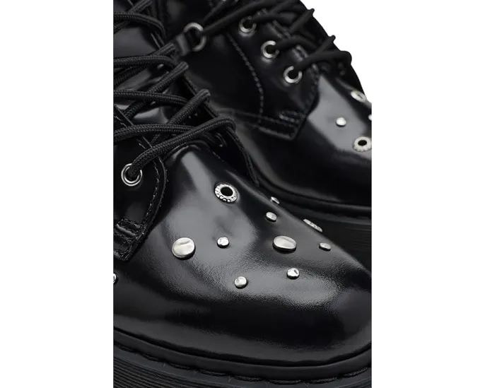Ботинки Dr. Martens Jadon Hi Hardware на платформе с заклепками