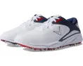 Callaway Coronado V3 гольф-туфли бело-сине-красные с микроволокном и амортизацией ForgedFoam