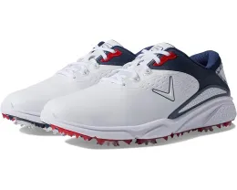 Callaway Coronado V3 гольф-туфли бело-сине-красные с микроволокном и амортизацией ForgedFoam