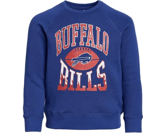 Детская футболка Junk Food Clothing Kids с принтом Buffalo Bills и длинным рукавом