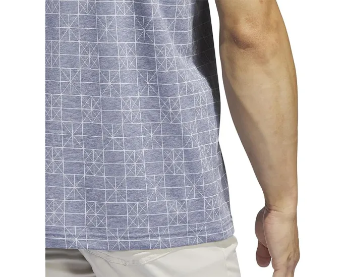 Adidas Go-To Printed Short Sleeve Polo с принтом и коротким рукавом