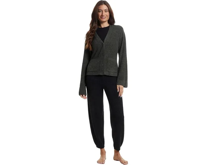 Брюки Barefoot Dreams CozyChic Lite Barrel Leg с бочкообразным кроем и карманами