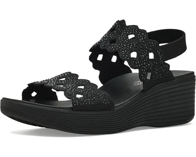 Сандалии SKECHERS Parallel Lite Sassy Dayz 2.0 с ремешком, украшенным стразами, и стелькой Luxe Foam