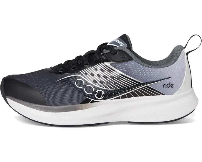 Детские кроссовки Saucony Ride KDZ с амортизацией PWRRUN и петлей на пятке