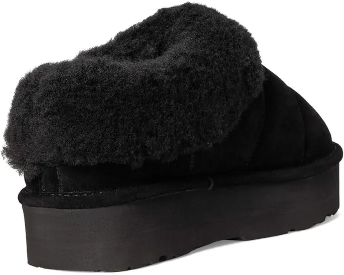 Уютные тапочки Bearpaw Ari из замши с подкладкой из овчины
