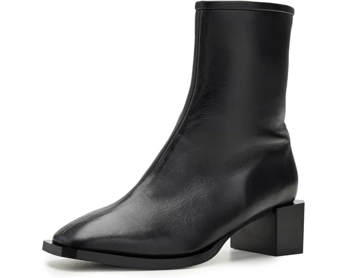 Ботильоны AllSaints Avril с квадратным носком и молнией сбоку