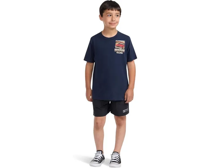 Футболка Abercrombie kids Anf Car Show с автомобильной графикой