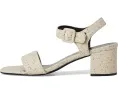 Сандалии Tory Burch Double T City на удобном каблуке 55 мм с хлопковым верхом