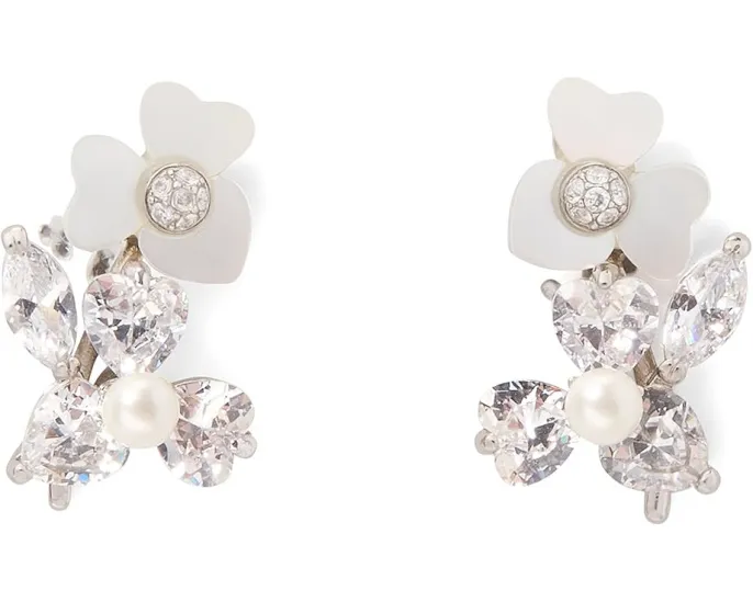 Серьги-гвоздики Precious Pansy Cluster Studs с анютиными глазками от Kate Spade New York